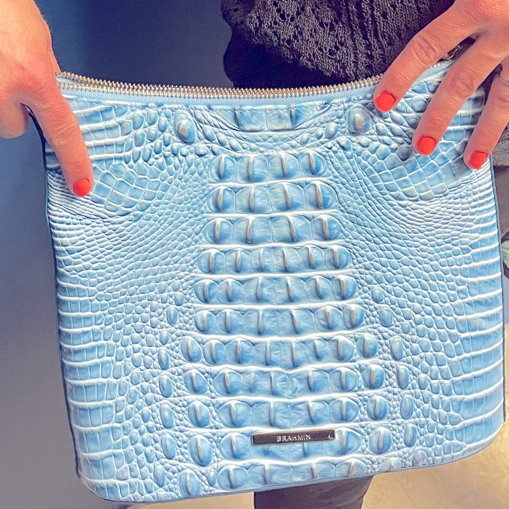 BRAHMIN Katie Crossbody Bag in Cerulean Melbourne